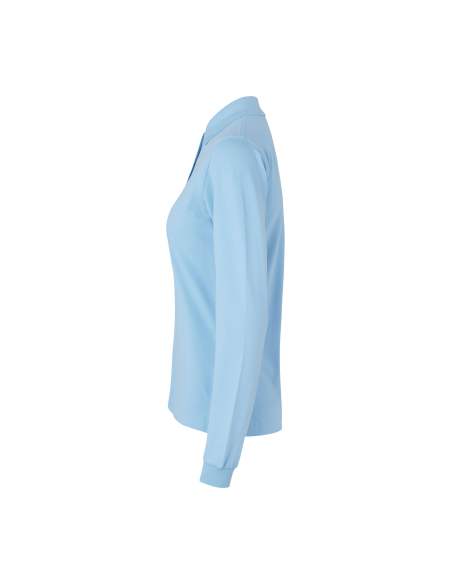 Koszulka polo długi rękaw | stretch | damska