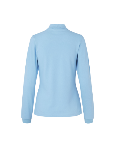 Koszulka polo długi rękaw | stretch | damska