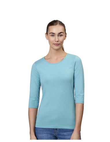 T-shirt stretch | rękaw 3/4 | damski