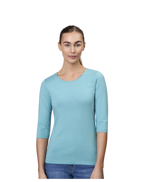 T-shirt stretch | rękaw 3/4 | damski