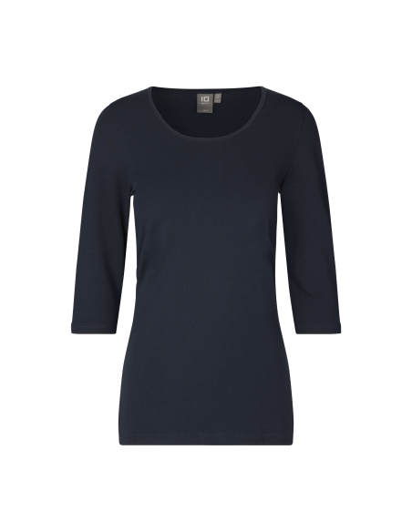 T-shirt stretch | rękaw 3/4 | damski