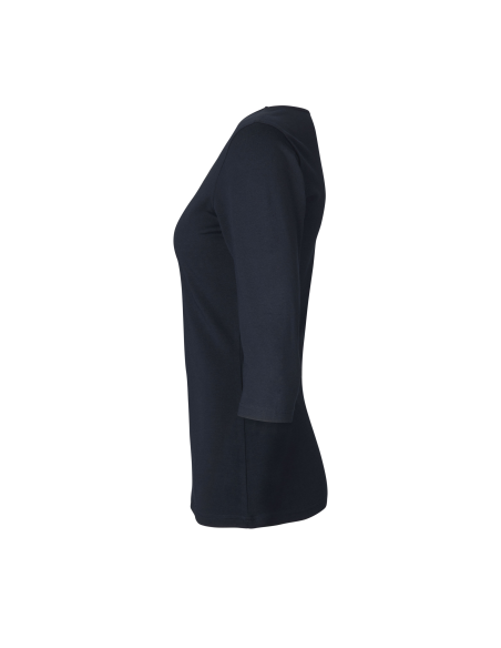 T-shirt stretch | rękaw 3/4 | damski