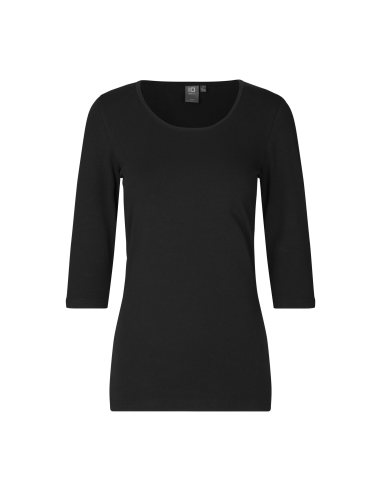 T-shirt stretch | rękaw 3/4 | damski