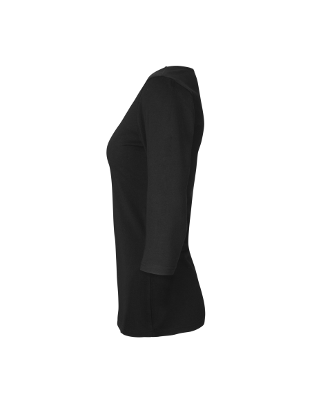 T-shirt stretch | rękaw 3/4 | damski