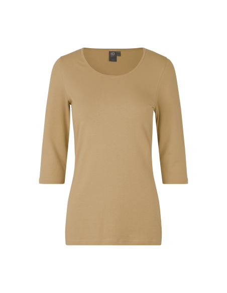 T-shirt stretch | rękaw 3/4 | damski