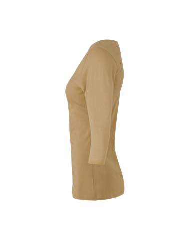 T-shirt stretch | rękaw 3/4 | damski