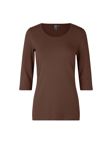 T-shirt stretch | rękaw 3/4 | damski