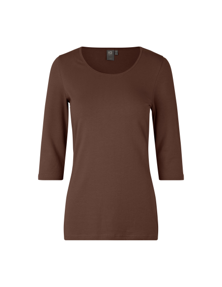 T-shirt stretch | rękaw 3/4 | damski