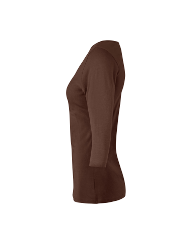 T-shirt stretch | rękaw 3/4 | damski