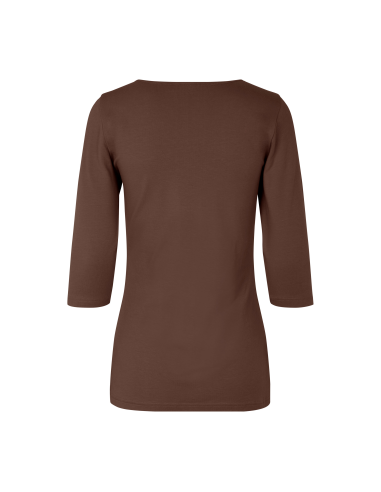 T-shirt stretch | rękaw 3/4 | damski