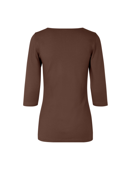 T-shirt stretch | rękaw 3/4 | damski