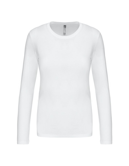 LADIES' LONG-SLEEVED CREW NECK T-SHIRT