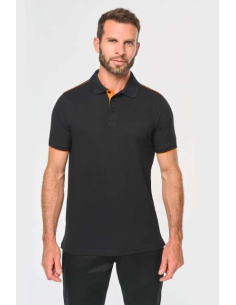 MEN'S SHORT-SLEEVED CONTRASTING DAYTODAY POLO SHIRT