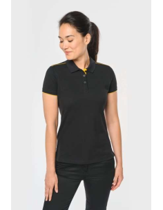 LADIES' SHORT-SLEEVED CONTRASTING DAYTODAY POLO SHIRT