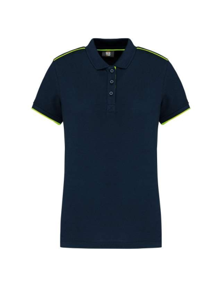 LADIES' SHORT-SLEEVED CONTRASTING DAYTODAY POLO SHIRT
