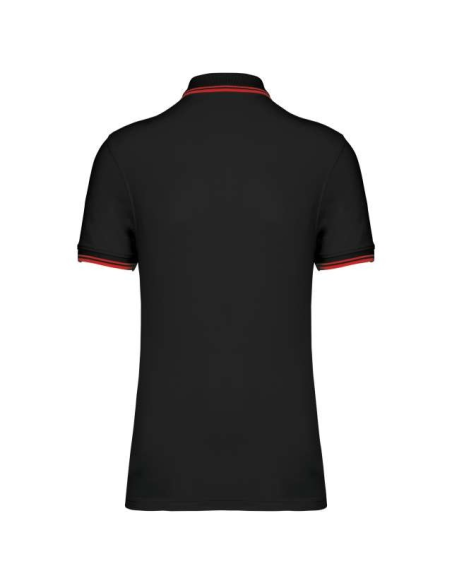 MEN'S SHORT-SLEEVED POLOSHIRT WITH CONTRASTING PIPING
