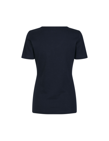 T-shirt Interlock | v-neck | damski