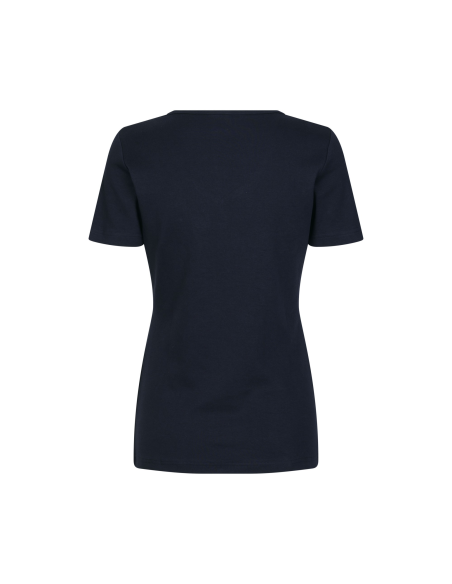 T-shirt Interlock | v-neck | damski