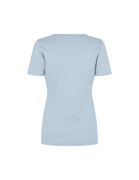 T-shirt Interlock | v-neck | damski