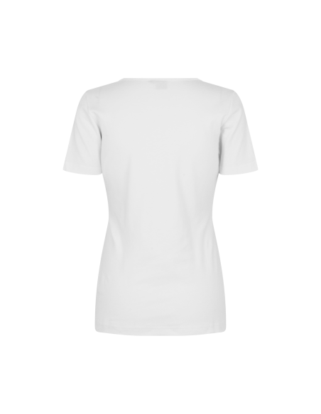 T-shirt Interlock | v-neck | damski