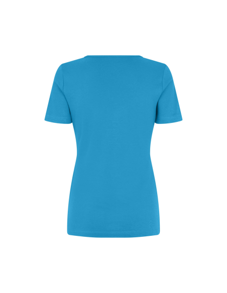 T-shirt Interlock | v-neck | damski