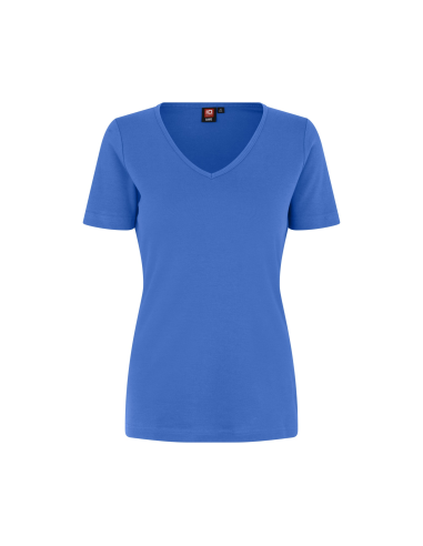 T-shirt Interlock | v-neck | damski