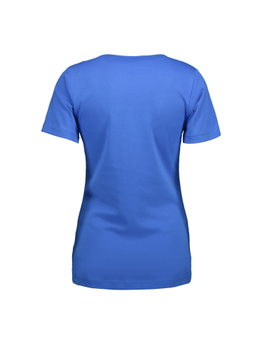 T-shirt Interlock | v-neck | damski