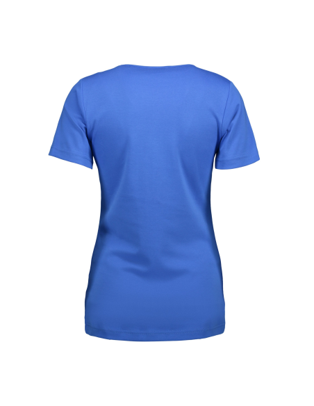 T-shirt Interlock | v-neck | damski