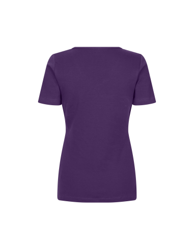 T-shirt Interlock | v-neck | damski