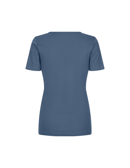 T-shirt Interlock | v-neck | damski