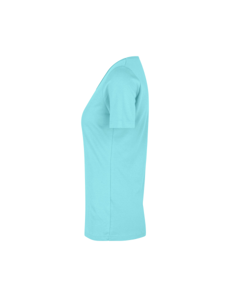 T-shirt Interlock | v-neck | damski