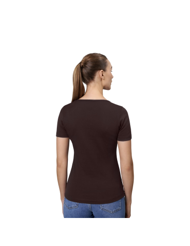 T-shirt Interlock | v-neck | damski