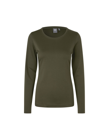 T-shirt Interlock | długi rękaw | damski