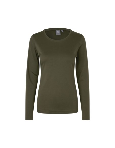 T-shirt Interlock | długi rękaw | damski