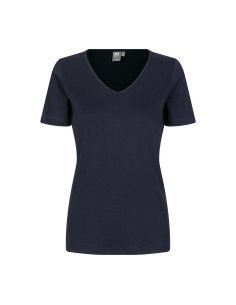 T-shirt Interlock | v-neck | damski