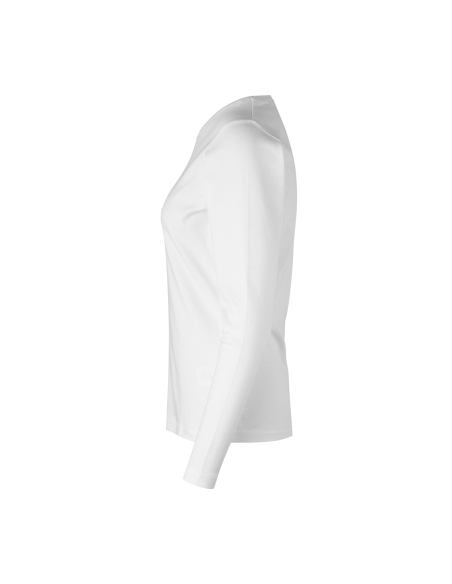 T-shirt damski interlock długi rękaw bawełniany pod haft