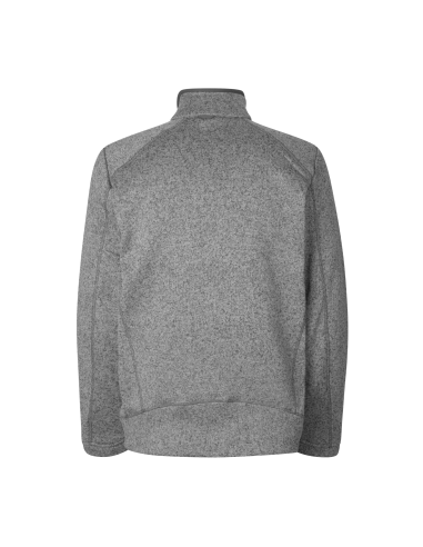 Męska bluza polarowa melange zamek polar ciepły pod haft