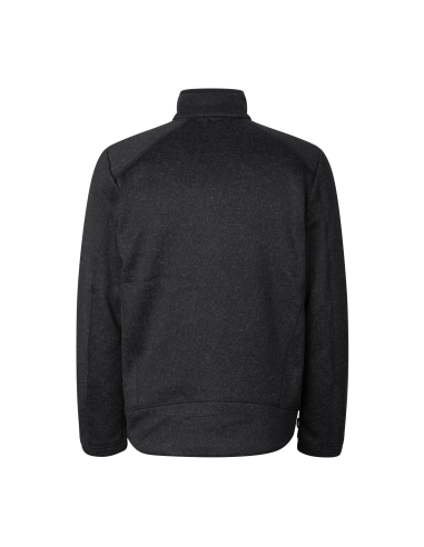 Męska bluza polarowa melange zamek polar ciepły pod haft