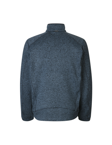 Męska bluza polarowa melange zamek polar ciepły pod haft