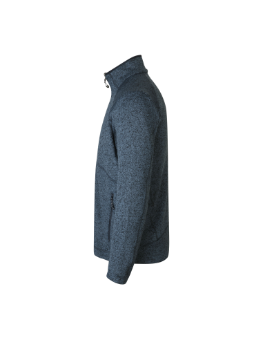 Męska bluza polarowa melange zamek polar ciepły pod haft