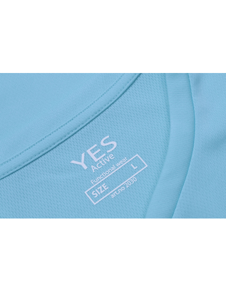 Koszulka 130 g poliester nadruk logo YES z nadrukiem