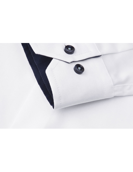 SEVEN SEAS Fine Twill Contrast | slim