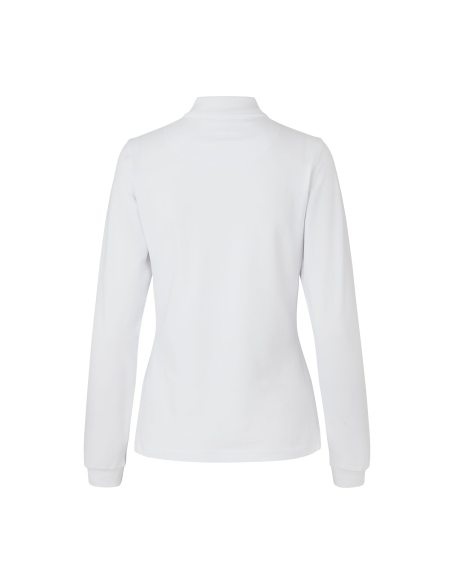 Koszulka polo damska długim rękawem stretch elegancka