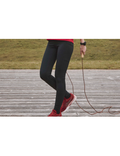 Legginsy sportowe długie znakowanie nadruk GEYSER z sportowy