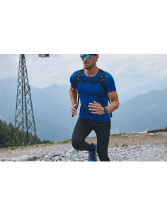 Legginsy sportowe długie znakowanie nadruk GEYSER z męska