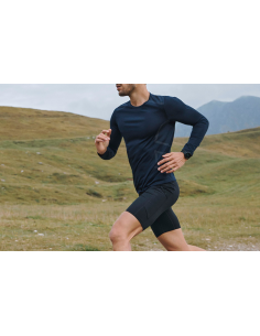 Legginsy sportowe krótkie znakowanie męska GEYSER z nadruk