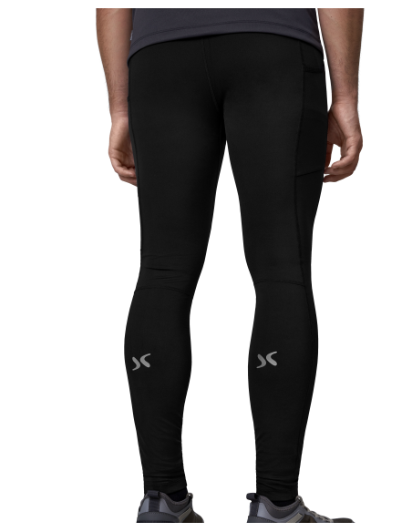 Legginsy sportowe długie znakowanie nadruk GEYSER z męska