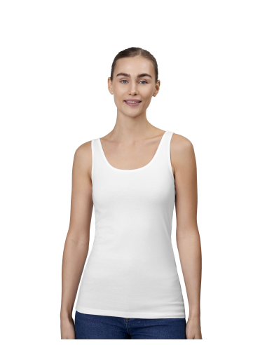 Damski Tank Top 195 g bawełna nadruk haft pod haft