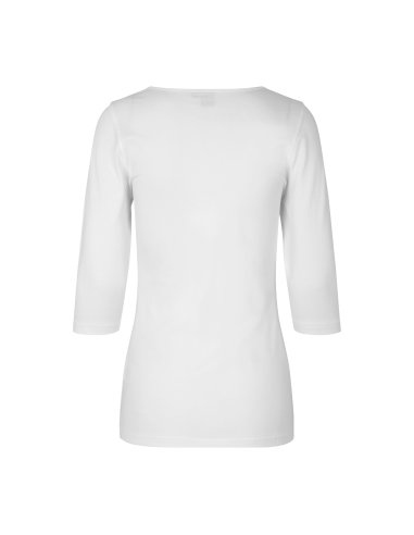 Damski T-Shirt Stretch 195 g bawełna haft 3/4 pod haft