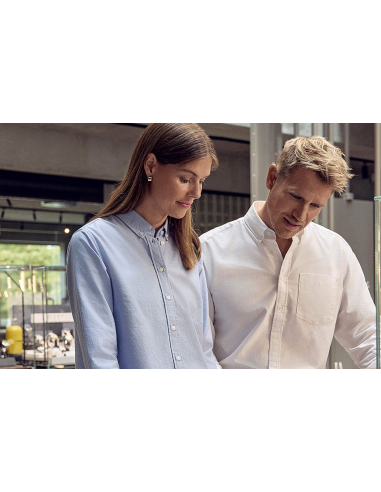 Damska Koszula Oxford bawełna Logo haft z nadrukiem 4